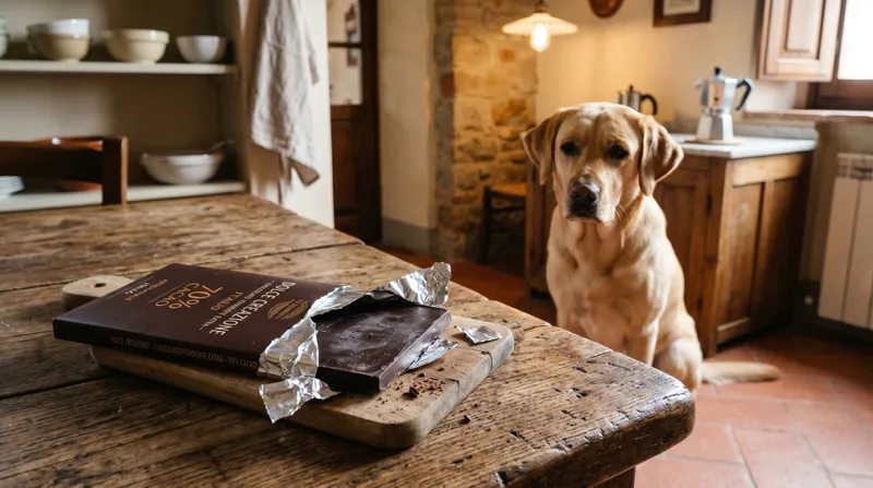 Cane ha mangiato cioccolato: cosa fare nelle prime 2 ore